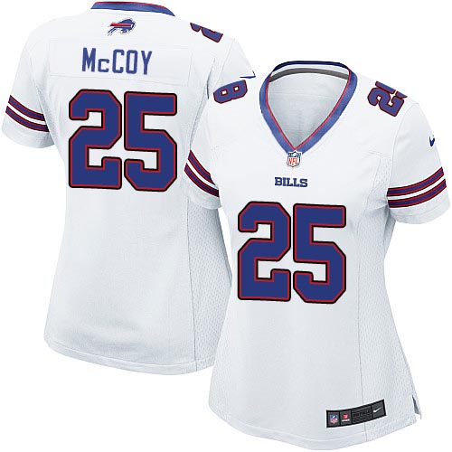 Women's Elite LeSean McCoy Nike Jersey White Road - #25 NFL Buffalo Bills